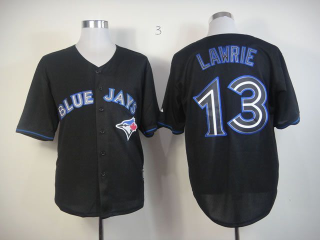 Men Toronto Blue Jays #13 Lawrie Black MLB Jerseys